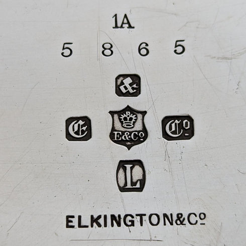 1872 British Antique Silver Plated Teapot Elkington & Co