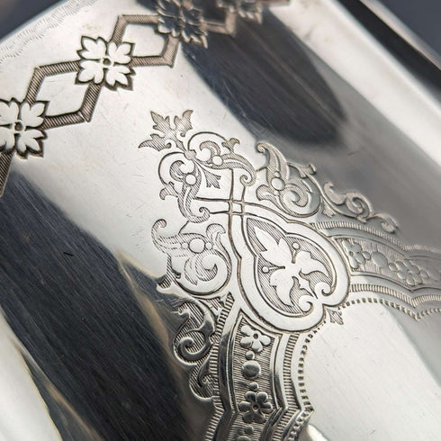 1880年頃 英国アンティーク シルバープレート製 ティーセット Fenton Bros