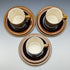 Circa 1977 Hornsea, UK BRONTE teacup trio 3 sets