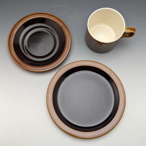 約 1977 年英國霍恩西 BRONTE 茶杯三重奏 3 件套