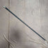 1924 British Vintage Men's Walking Stick, Sterling Silver, Round Handle, Black Shaft, 91.5cm