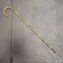 Vintage Men's European Tourist Cane Brown Shaft 84cm
