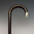 1931 British Vintage Men's Cane, Sterling Silver Decoration, Brown Shaft, 92cm