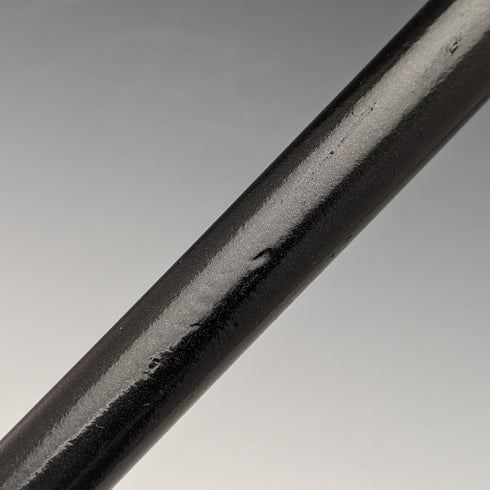 1921年 英国アンティーク 紳士用ステッキ 純銀装飾 ブラックシャフト 92cm