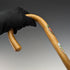 Vintage Men's European Tourist Cane Brown Shaft 84cm