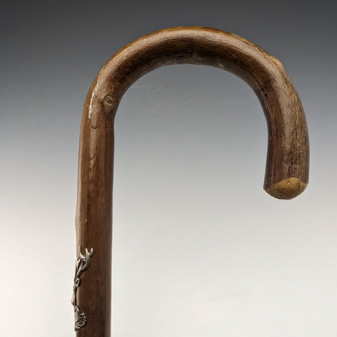 ヴィンテージ 紳士用 ヨーロッパ周遊 ツーリストステッキ ブラウンシャフト 90cm