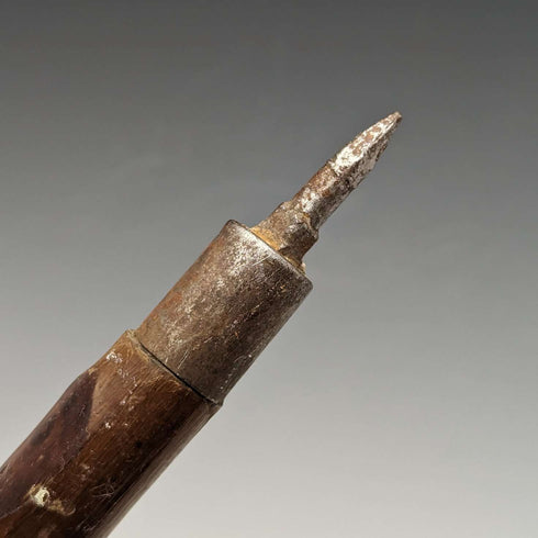 Vintage Men's European Tourist Cane Brown Shaft 90cm