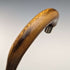 1926 British Vintage Men's Cane Sterling Silver Decoration Wood Grain Brown Shaft 92.5cm