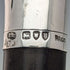 1892 British Antique Men's Cane Sterling Silver Derby Handle Brown Shaft 86.5cm