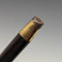 1892 British Antique Men's Cane Sterling Silver Derby Handle Brown Shaft 86.5cm