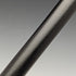 1924 British Vintage Men's Walking Stick, Sterling Silver, Round Handle, Black Shaft, 91.5cm