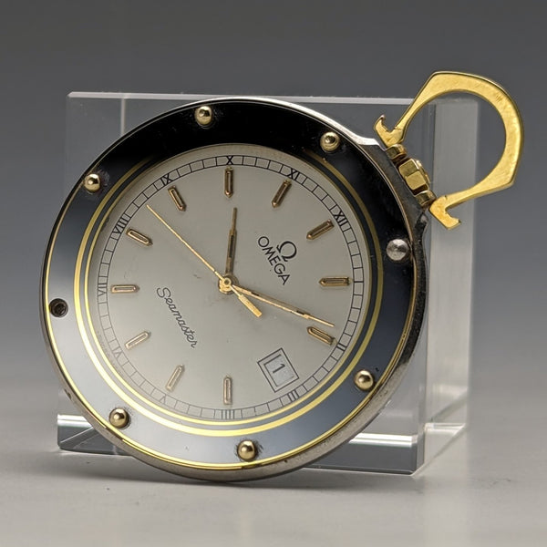 1980's Omega quartz pocket watch Seamaster Mariner III in good working order