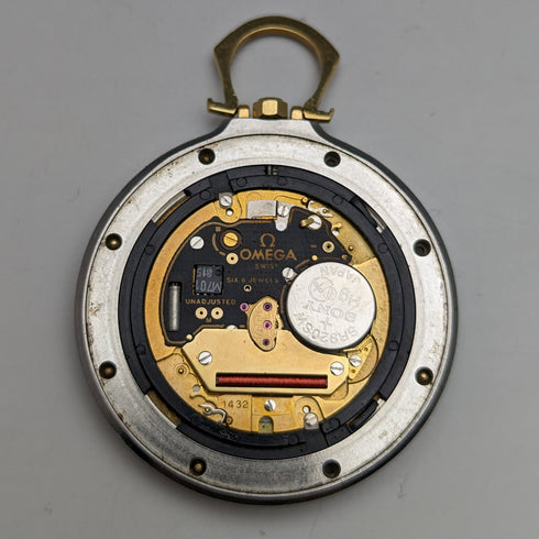 1980年代 オメガ クォーツ式 懐中時計 Seamaster Mariner III 動作良好