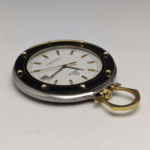 1980's Omega quartz pocket watch Seamaster Mariner III in good working order