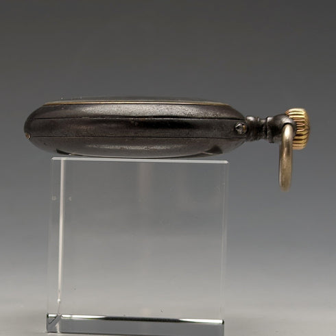 Circa 1902 Antique IWC Schaffhausen pocket watch Gunmetal case Good working condition