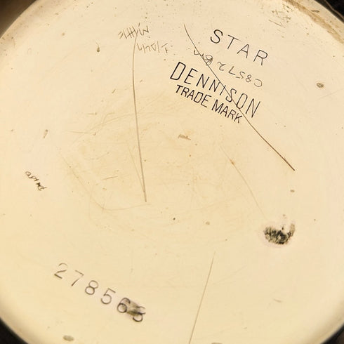 1915年頃 米国アンティーク ウォルサム 懐中時計 デニソンケース 金張りハーフハンター 整備済