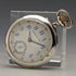 Circa 1900 Antique Swiss Escasany ladies pocket watch with flower engraving silver side case in good working order