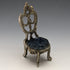 1920s Brass Chair Pocket Watch Holder Green Sheet