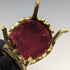 1920's Brass Chair Pocket Watch Holder Dark Red Seat