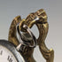 1920's Brass Chair Pocket Watch Holder Dark Red Seat