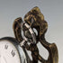1920's Brass Chair Pocket Watch Holder Bright Red Seat