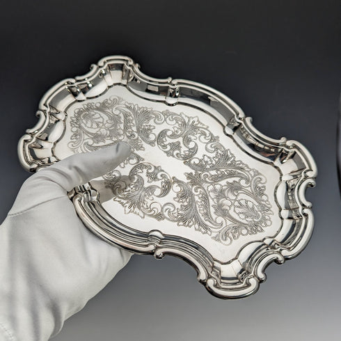 英國復古鍍銀筆托盤 Yeoman