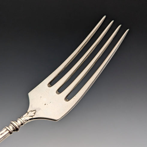 Circa 1900 Made in Germany Continental Silver Table Fork & Spoon