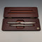 ヴィンテージ 純銀製レターオープナー&ボールペンセット 木製ケース入り