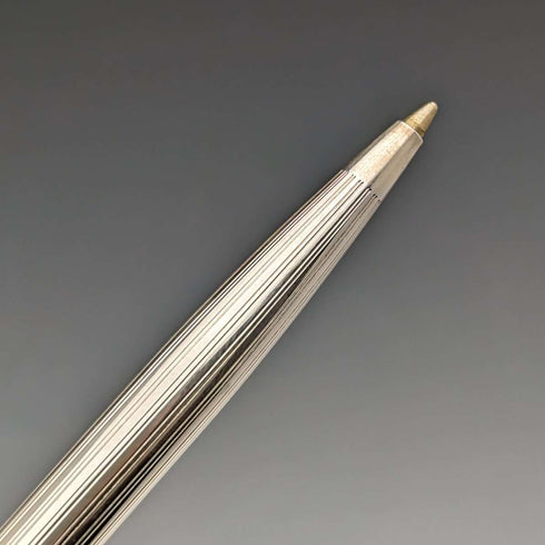 Vintage Sterling Silver Letter Opener & Ballpoint Pen Set in Wooden Case
