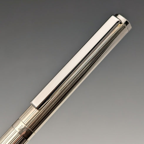Vintage Sterling Silver Letter Opener & Ballpoint Pen Set in Wooden Case