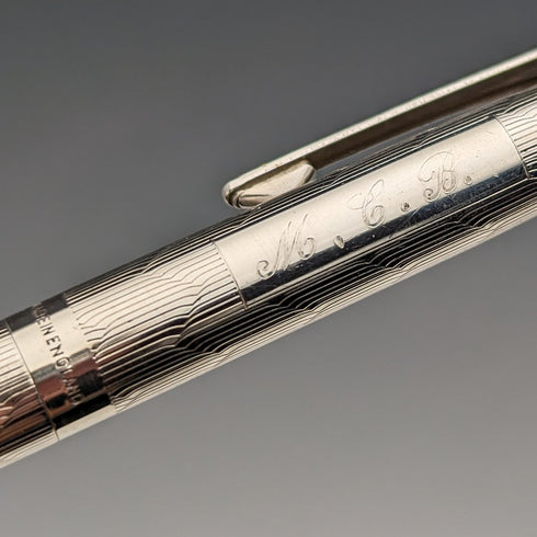 1970年頃 英国ヴィンテージ ヤード・オ・レッド 純銀製 推進式ペンシル&ボールペン