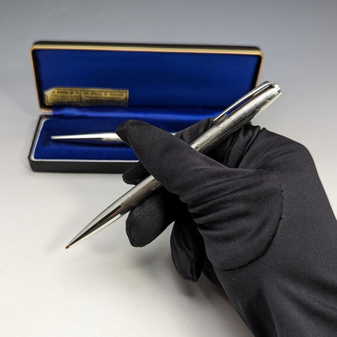 1970年頃 英国ヴィンテージ ヤード・オ・レッド 純銀製 推進式ペンシル&ボールペン