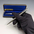 Circa 1970 British Vintage Yard O' Red Sterling Silver Propelled Pencil & Ballpoint Pen