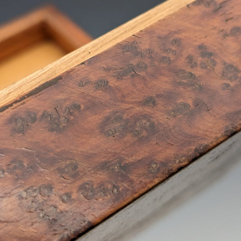 Vintage Italian 800 Silver Lid Box Trinket Case