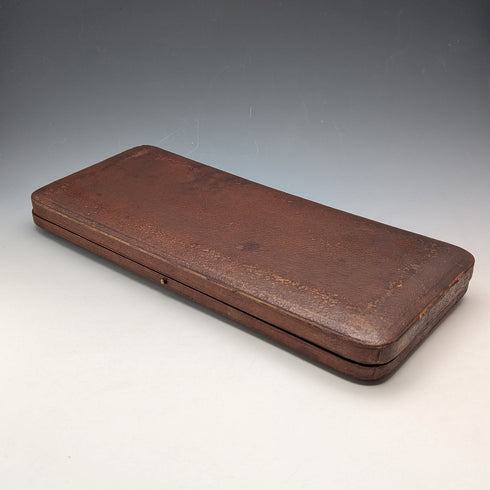 1905 年英國古董鍍銀 12 個茶匙和糖鉗套裝帶盒