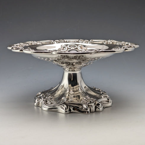 1906年 英国アンティーク 純銀製コンポート 315g 直径18cm Walker&Hall