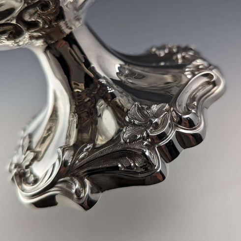 1906年 英国アンティーク 純銀製コンポート 315g 直径18cm Walker&Hall