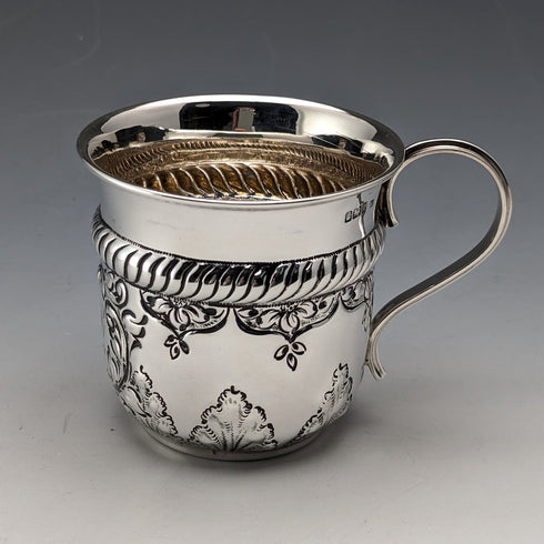 1902 年英國古董純銀馬克杯 70 克 Levesley Brothers