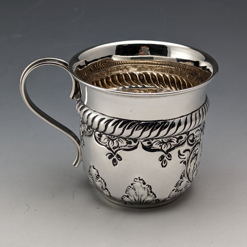 1902 年英國古董純銀馬克杯 70 克 Levesley Brothers