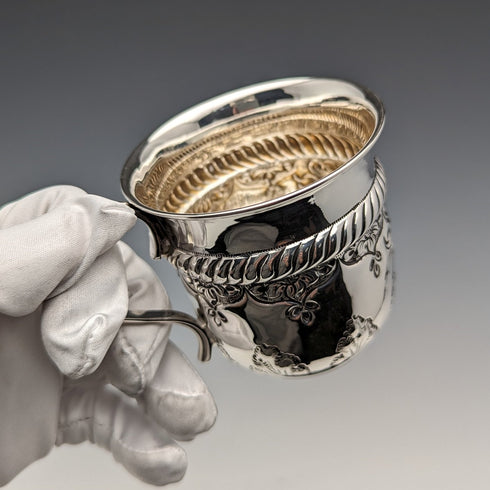 1902 年英國古董純銀馬克杯 70 克 Levesley Brothers