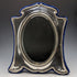 1905 British Antique Sterling Silver Frame Desk Mirror Makeup Mirror Elkington