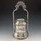 Late 19th Century US Antique Silver Plated Pocket Watch Holder & Jewelry Box Reed & Barton