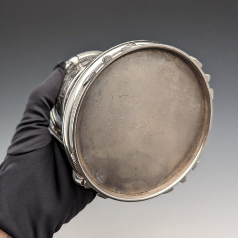 19世紀末 米国アンティーク シルバープレート 懐中時計ホルダー&ジュエリーボックス Reed&Barton