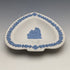 British Vintage Wedgwood Jasperware Spade-Shaped Dish White