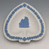 British Vintage Wedgwood Jasperware Spade-Shaped Dish White