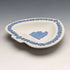 British Vintage Wedgwood Jasperware Spade-Shaped Dish White