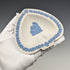 British Vintage Wedgwood Jasperware Spade-Shaped Dish White