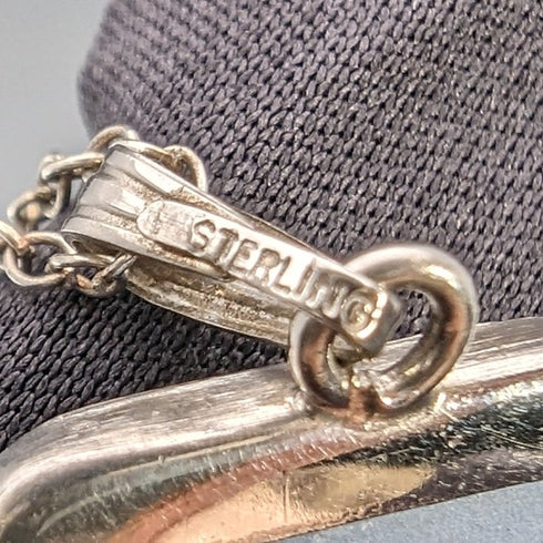 1973 年英國復古韋奇伍德純銀和碧玉吊墜項鍊