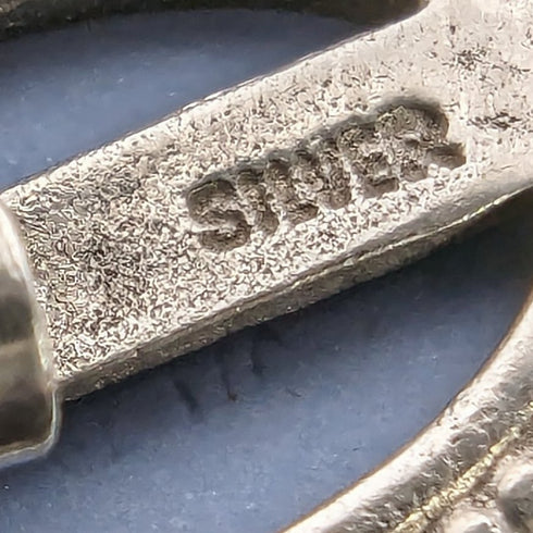 英国ヴィンテージ ウェッジウッド シルバー&ジャスパーウェア ピアス