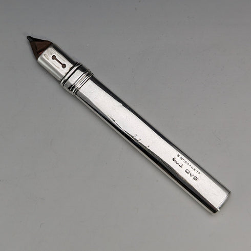 1916 British Antique Sterling Silver Pencil Holder Sampson Mordan